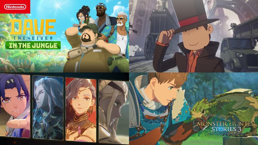 Gli attesi: Dave The Diver, Professor Layton, Monster Hunter Stories 3 e Fire Emblem Gli attesi: Dave The Diver, Professor Layton, Monster Hunter Stories 3 e Fire Emblem